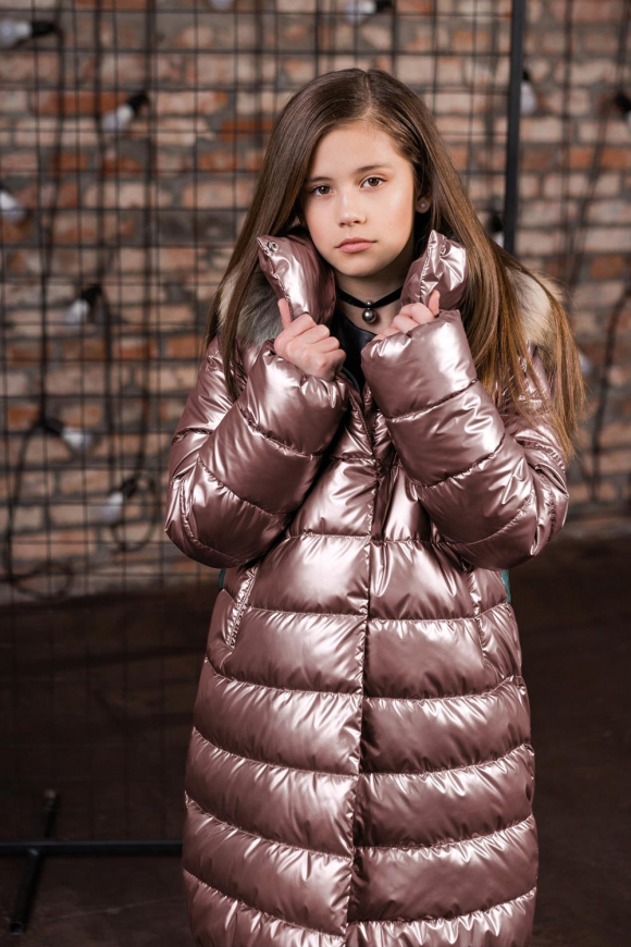 Пальто для девочки GnK ЗС-876 фото